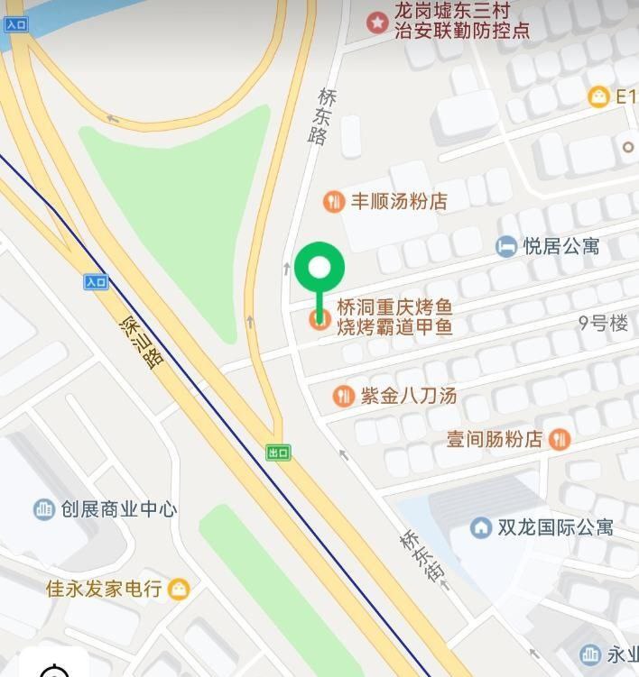 深圳 龙岗 东三村高架桥下面的